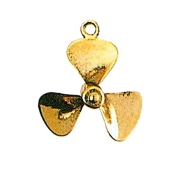 Brass pendant with propeller