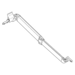 Braț articulat stânga pentru copertina Dometic PW 1100, 3,0 - 3,5 m, deschidere 2,5 m (407157411)