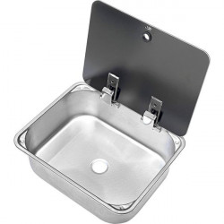 Built-in sink 37,5 x 30 x 12 cm with safety glass lid