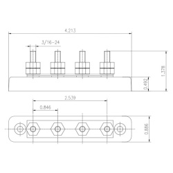 Busbar, max. 48 V / 150 A, 4-pole, with protective housing - Img 3