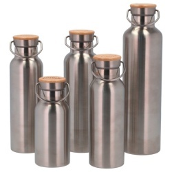 Camplife double-walled stainless steel thermos flask with bamboo lid, 750 ml - Img 7