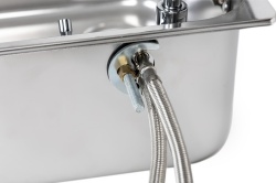 Chiuveta incorporabila cu baterie inclusa 35,2 x 32,2 x 15 cm cu capac din sticla securit - Img 6