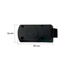 Complete oval lock for garage door for motorhomes, 160 x 100 mm - Img 2
