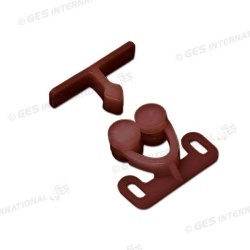 Door or window lock for caravans and motorhomes, BROWN