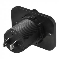 Double USB flush mount socket, 3100mA 12V/24V - Img 3