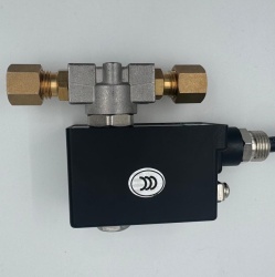 Electrovalvă pentru gaz 12 V, normal închisă, racorduri țeavă 8 mm