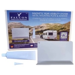 Falcon metal mounting plate with adhesive backing for the FN-MWCS7-R magnetic camera, white - Img 2