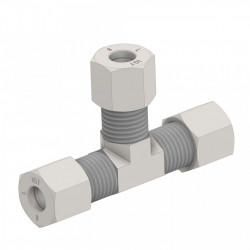 Fixed galvanised steel gas "T" fitting 8 x 8 x 8 mm - Img 3