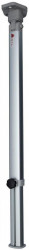 Folding and telescopic table leg for caravans and motorhomes