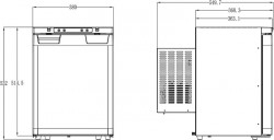 Frigider cu compresor LR40L pentru montat in camper cu posibilitate plasare motor separat - Img 9