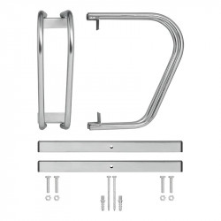 Galvanised steel outdoor bicycle rack, 2 places - Img 4