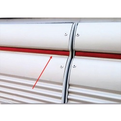 Garnisaj pentru sine ROSU, latime 12 mm, la metru - Img 3