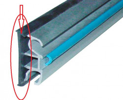 Gasket for the window fastening rail