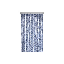 Grey and blue chenille curtain, 185 x 56 cm - Img 2