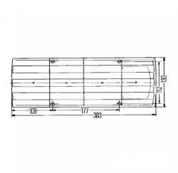 Hella SBB stop lamp SBB, 383 x 130 mm, CEATA BEC CEATA - Img 2