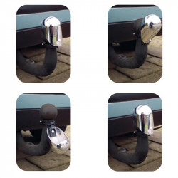Hinged chrome-plated towing hook guard - Img 4