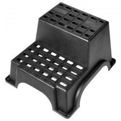 Ladder with 2 steps for caravans, load 200 kg, height 37 cm