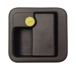 M1 complete lock without hub and key, 151 x 143 mm, black