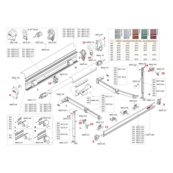 Mecanism reductor pentru copertinele Fiamma F65 Polar White - Img 2