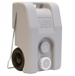 Mobile waste water tank (grey) 22,5l with handle and transport wheels