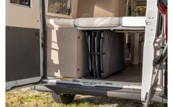 Organiser cover for car garage with 3 compartments