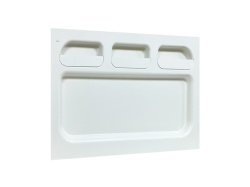 Panel for rear RIGHT RACK area with 3 compartments, Ducato, Boxer, Jumper, 128 x 80 cm - Img 2