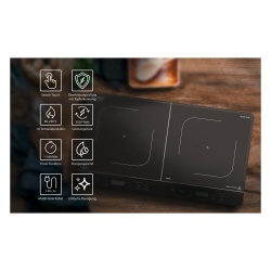 Plită dublă cu inducție portabilă Caso Touch 3500, sticlă ceramică, 3500 W - Img 3