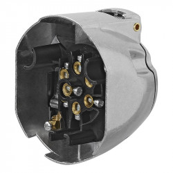 Plug 7+1 pins for caravans or trailers, metal, 12V - Img 3