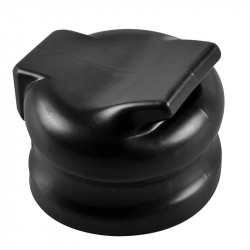 Protection and sealing cover for caravan or trailer socket