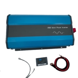 Pure sine wave inverter, 12V / 4000W max, with cables and remote control included - Img 6