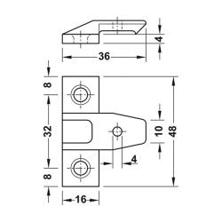 Recessed fixing device for furniture tops - Img 4