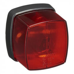 Red rear clearance lamp, Radex 912, 66 x 62 mm, 12V - 24V, E9 certification - Img 2