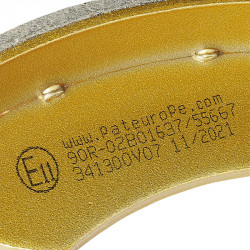 Saboti frana 230 x 40 mm pentru sasiu BPW 2304-7 (4 buc) - Img 6