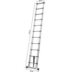 Scara telescopică compactă cu mecanism Soft-Close, extensibilă până la 3,2 metri - Img 3