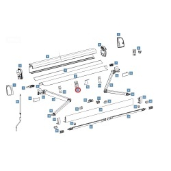 Set fixare pe carcasa marchizei Thule pentru bara de tensionare, 4200 (1500603626)