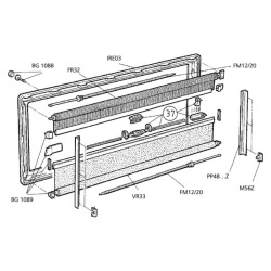 Șină de ghidaj pentru sistemul de rulouri al ferestrelor Dometic S3, S4 (PP0048010800Z) - Img 2