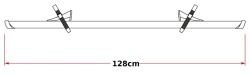 Sina Fiamma Rail Premium Quick for bike rack with 2 straps - Img 2