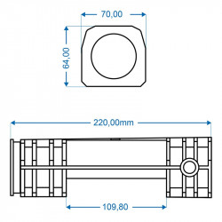 Slip bush for brake shaft 50 x (64 × 66) x 220 for BPW/ZAF 1.5-2/1.6-3/2.0-2 - Img 5