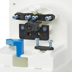 Square outdoor socket outlet for caravans / motorhomes with CEE plug and hinged cover, IP44, 16A - Img 5