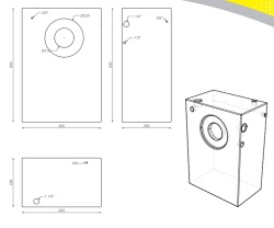Tank 84 l for clean or grey water, 48 x 88 x 20 cm - Img 4