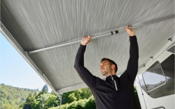 Telescopic tensioning rod for Thule Omnistor 8000, 2.75 m