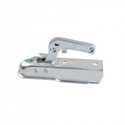 Trailer coupling for 750 kg trailer, 50mm square bar profile, e4 and Dekra approved, vertical bolts