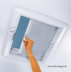Trapa 40 x 40 Thule "Omni Vent" jaluzea retractabila si plasa de tantari, capac ALB OPAC - Img 2