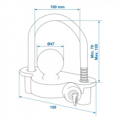 Universal anti-theft device for 2-key towing system - Img 6