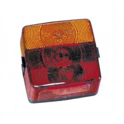 Universal square square brake light for caravans