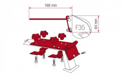 Universal van adapter for Fiamma F35 awning