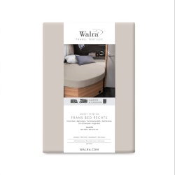 Walra Jersey (for french bed - right side) with elastic, beige colour - Img 2