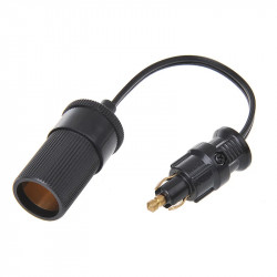 Adapter 12V DIN stecher DIN to car cigarette lighter socket, 8A, 12/24V