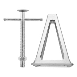 Aluminium clamps set 2 pcs, maximum load 1800 kg - Img 3