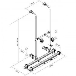 Bike carrier "Thule Sport G2 Compact" for motorhome, 80 - 150 cm high - Img 2